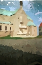 painted with brush at size 60X15