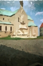painted with brush at size 48X12