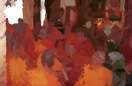 painted with brush at size 48X12