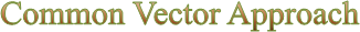Common Vector Approach