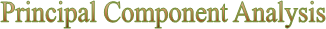 Principal Component Analysis