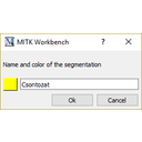Szegmentálás névadás és szín választás.